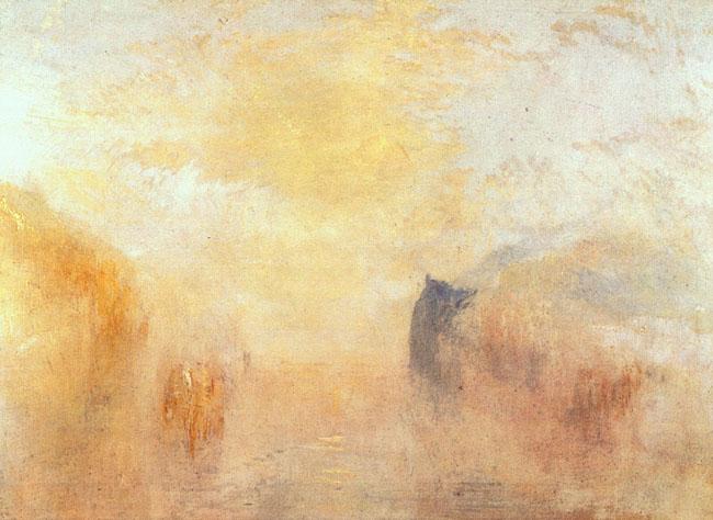 Joseph Mallord William Turner Sunrise Between Two Headlands oil painting image